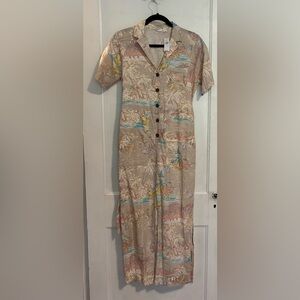 GAP Multicolor Tropical Print Hawaiian Unique Jumpsuit